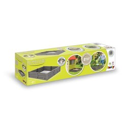 Smoby BAC Square Garden 2 in 1: sabbia e patch vegetale quadrata - 76x