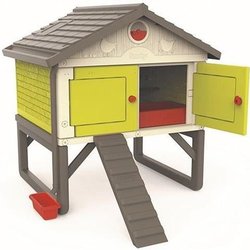 Smoby Chicken Coop Cot Cottage für 5 Hühner - 159x126x128 cm - Einfach