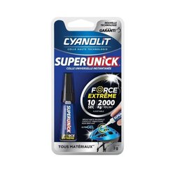 Pegamento reparador - CYANOLIT - Plástico instantáneo súper único - 3 