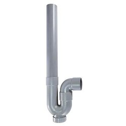 Siphon - ROUSEAU - Horizontaler Abgang - Ø40 mm - Graues PVC - 47,5 mm