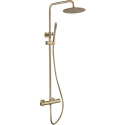 Shower column with thermostatic tap - EDOUARD ROUSSEAU - DODDY - Brush