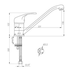 Miscelatore lavello rávëa NC
