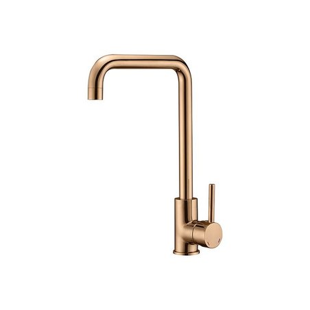 Grifo de cocina mezclador ROUSSEAU Kiloo - Sin ducha de mano - Oro ros