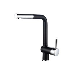 ROUSSEAU Kitchen mixer tap Matsouko - With hand shower - Chrome gray a