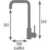 Mitigeur évier - Chromé - Bec orientable - EDOUARD ROUSSEAU - SOTO