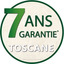 Vase haut Rond Ø 46 cm - EDA - Toscane - 67 L - Ø 46 x H. 65 cm - Taup