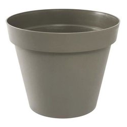 EDA Maceta toscana redonda - Ø 60 x H 47 cm - 76 L - Taupe