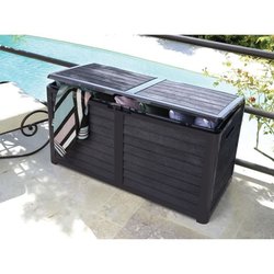 Eda Baya Garden Bay Plastic 420 liters - Imitation Wood Decor - Anthra