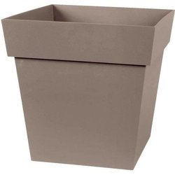 Pot de fleurs Carré 32 cm - EDA - Toscane - 22 L - 32 x 32 x H.32 cm -