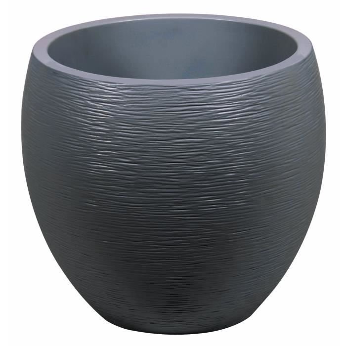 Grey 46L pot Ø50cm rotonda