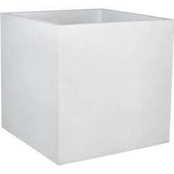 EDA PLASTIQUE Caja de flores cuadrada Graphit - 57 L - 49.5 x 49.5 x 4