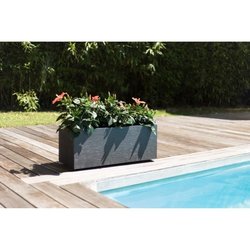 EDA PLASTIC Graphit Up Planter - 57 L - 79,5 x 29,5 x 29,5 cm - Charco