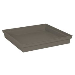 Sottovaso quadrato EDA Tuscany - 40 cm - Tortora