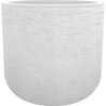 EDA PLASTIQUE - Topf rund 40 cm Graphit Up - 32,5 L - Weiß gekälkt