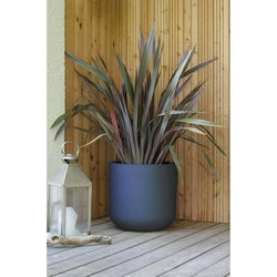 EDA Plastic - Round pot 50 cm Graphit up - 67 L - Anthracite gray