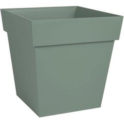 EDA PLASTIQUE - Toscane vierkante bloempot - 32 x 32 x H 32 cm - 22 L 