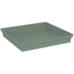 EDA Plastic - Tuscan square saucer - 40 cm - Laurel green