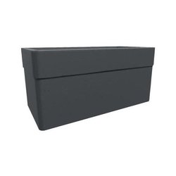 Planter - CAREL - Anthracite grey - 63 L - 78 x 39 x H.39 cm - EDA - W