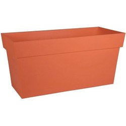 Jardiniere Muret a réserve d eau avec roulettes - EDA - Toscane - 74 L