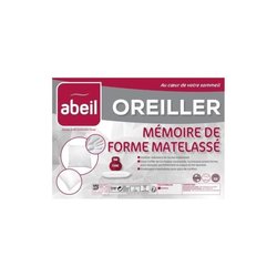 Abeil pillow with matt form mattress 60x60 cm white