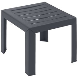 Tavolino - GROSFILLEX - Miami - Antracite - 40x40 - Resina