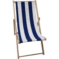 Geheftete Chilenische - PRIVATGARTEN - Streifen - Blau / Weiß