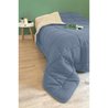 400g/m² microfiber duvet Calgary Petrole & Mastic 140x200cm