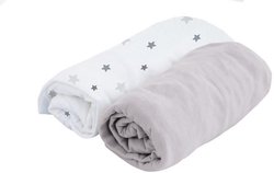 DOUX Nest-pakket van 2 vellen Cover White Pea / Pearl 70x140 cm