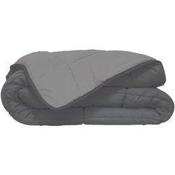 HUDSON Microfiber Light Duvet 200 g / m² 240 x 260 cm Stahl & Silber