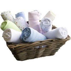 DOUX NID Set of 2 fitted sheets White 60x120 cm
