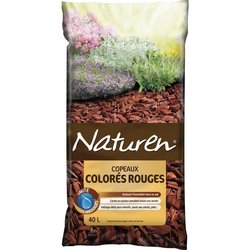 Naturen red colored shavings - 40L