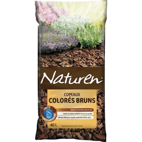 NATUREN Bruin gekleurde chips - 40L