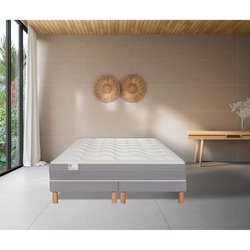 SIMMONS - Ensemble Matelas Ressorts SW4 + Sommier SW - 160x200 cm - Ma