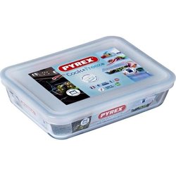 PYREX - 241P000 / 7046 - Plato rectangular con tapa - 19cm * 14 cm - P