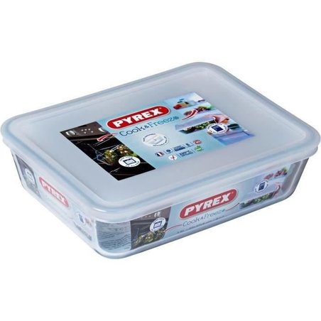 PYREX - 242P000 / 7046 - Rectangular dish with lid - 22cm * 17 cm - Py