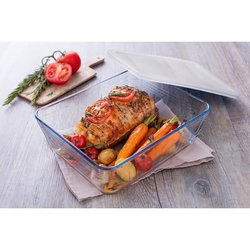 PYREX - 242P000 / 7046 - Rectangular dish with lid - 22cm * 17 cm - Py
