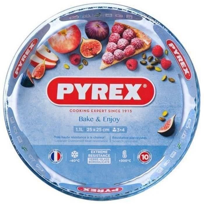 PYREX Classic Glassware pie plate 27 cm transparent