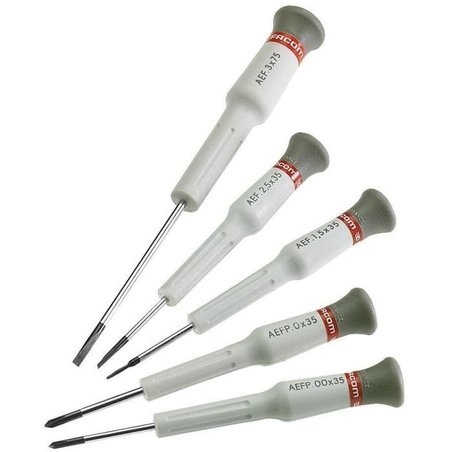 FACOM SET OF 5 PRECISION SCREWDRIVERS
