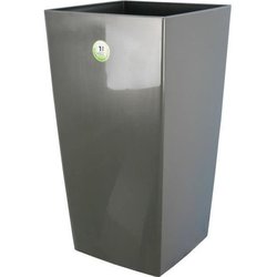 RIVIERA Maceta Nuance -Carré - 29 x 29 x H 52 cm - 32.6 L - Gris brill