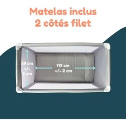 BAMBISOL reiswieg 120x60 cm - Vanaf de geboorte tot 3 maanden - Inclus