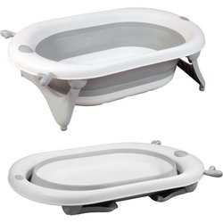 Vasca da bagno pieghevole - 23x80x49 cm - Bianco grigio - LOOPING