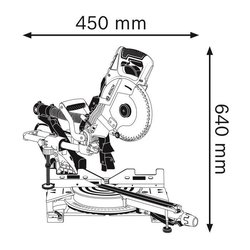 Troncatrice radiale BOSCH PROFESIONNAL GCM 8 SDE - 261 mm - 30 mm - 16