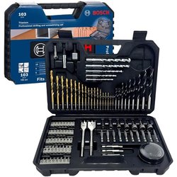 Bosch Professional 103-delige boor- en bitset (hout, steen en metaal, 