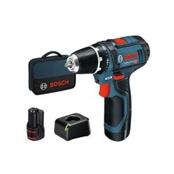 BOSCH PROFESSIONAL Accuschroevendraaier 12V GSR 12V-15, 2 x 2.0Ah + op