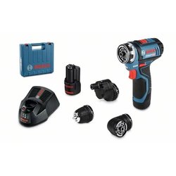 Bohrschrauber BOSCH PROFESSIONAL Flexiclic GSR 12V-15 FC + 2 Akkus 2,0