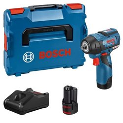 Bosch Professional GDS 12V-115 Schraubenschlüssel + 2 3,0 Ah Akkus + L