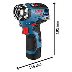 Bosch Professional GSR 12V-35 FC boormachine + 2 accu s 3,0Ah + L-Boxx