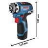Bosch Professional GSR 12V-35 FC boormachine + 2 accu s 3,0Ah + L-Boxx