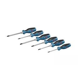 Set mit 6 flachen Schraubendrehern