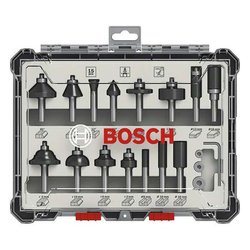 Fräser-Set - BOSCH - 2607017472 - 15-teilig - 8 mm Schaft - Kompatibel